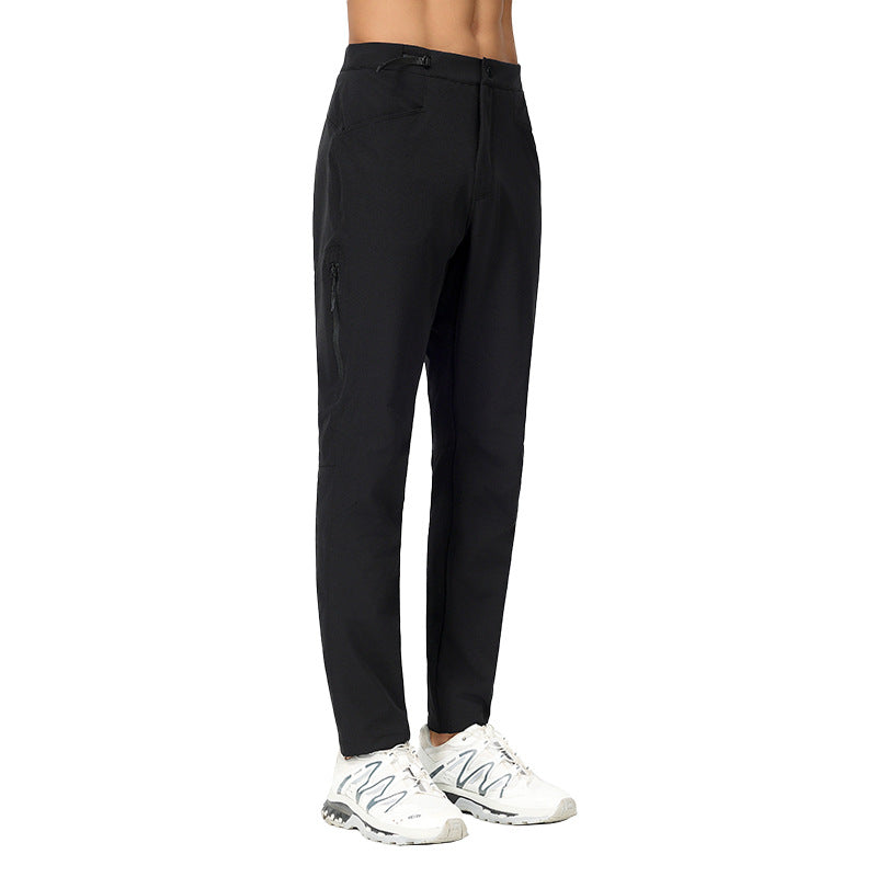 CALORA_ Heren Outdoor Sportbroek van Sneldrogend Nylon met Rechte Pijpen