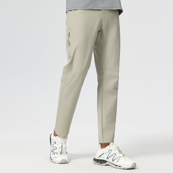 CALORA_ Heren Outdoor Sportbroek van Sneldrogend Nylon met Rechte Pijpen
