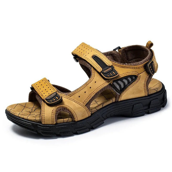 Heren Sandalen voor Comfortabel Buiten Avonturen en Activiteiten-Sandalen-Calora-Geelbruin-38-Calora