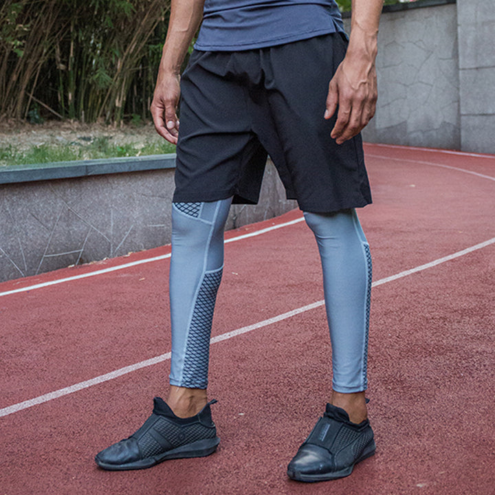 CALORA_ Heren Sportbroek Sneldrogende Compressielegging