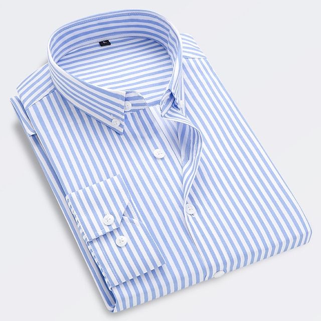 CALORA_ Heren Zomerhemd met Chique Strepen voor Tijdloze Elegantie