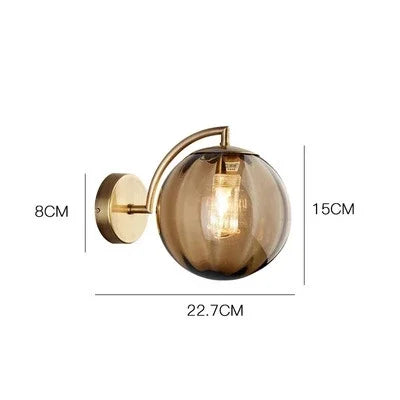 CALORA_ Hinkleyon | Moderne Glaswandlamp - 25 cm x 25 cm x 8 cm