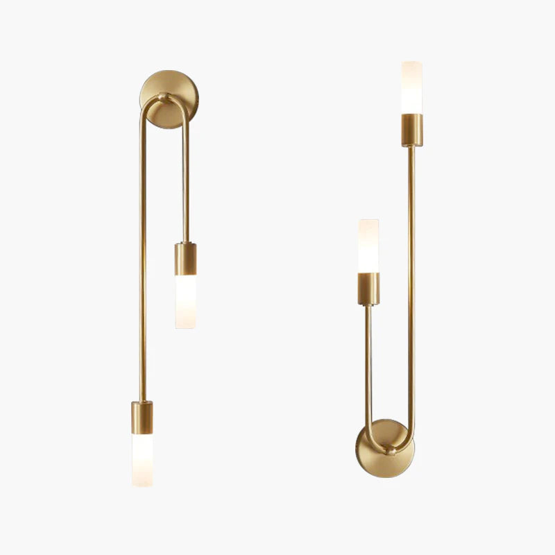 CALORA_ Hinkleyon | Moderne Gouden LED Wandlamp 2-Lichts