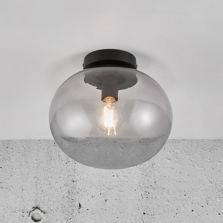 CALORA_ Hinkleyon | Ovale Alton Plafondlamp met Sfeervolle Verlichting - 27.5 cm diameter
