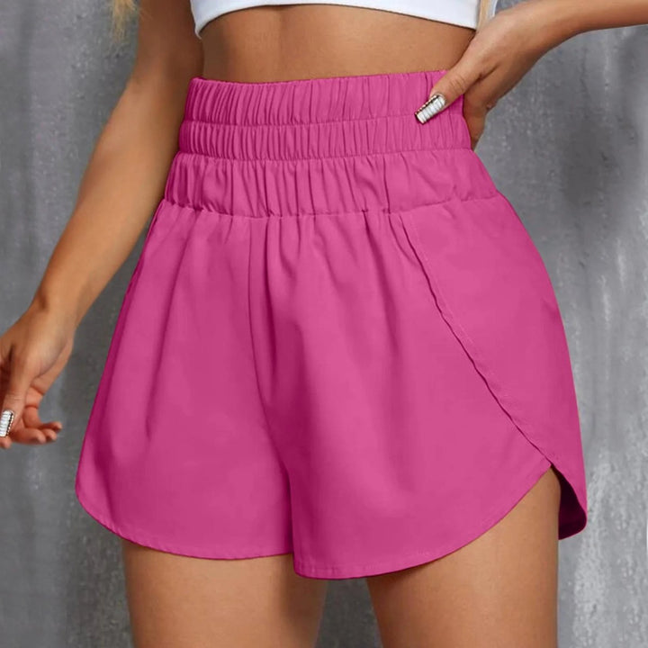 Hoge Taille Dames Korte Broek – Nylon - Buikcontrole & Comfort Fit-Korte Broeken-Calora-Roze-S-Calora
