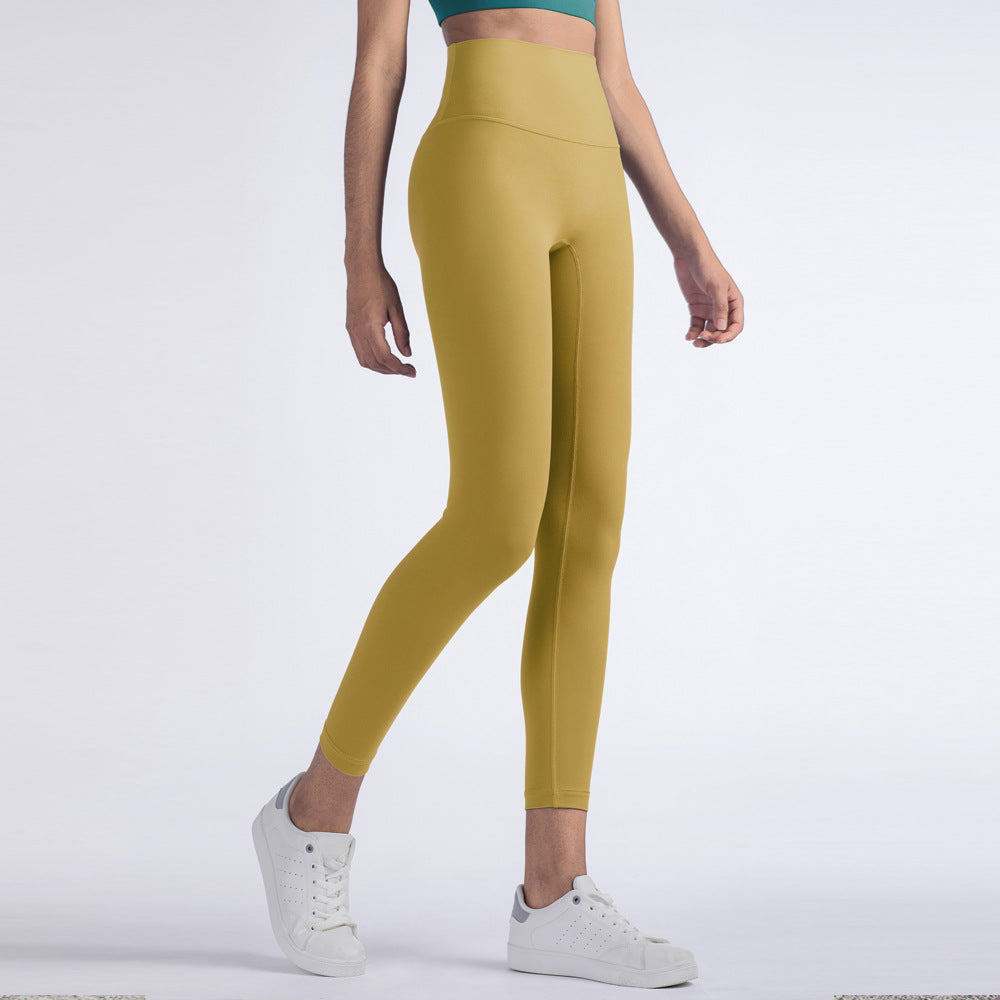 CALORA_ Hoge Taille Naadloze Yogabroek voor Dames - Hardlopen en Fitness