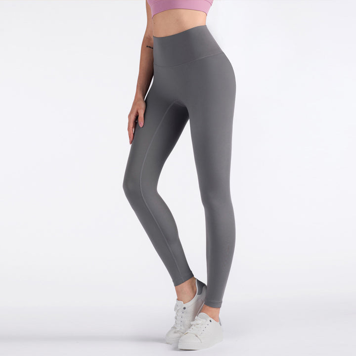 CALORA_ Hoge Taille Naadloze Yogabroek voor Dames - Hardlopen en Fitness