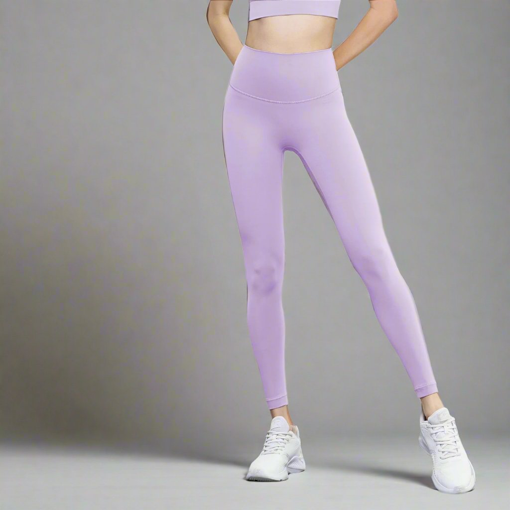 CALORA_ Hoge Taille Naadloze Yogabroek voor Dames - Hardlopen en Fitness