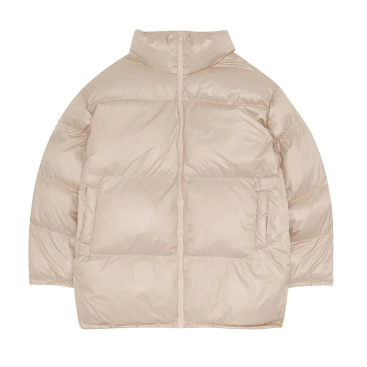 Holly | Warme Puffer Parka Winterjas-Zomer Jassen-Calora-Beige-M-Calora