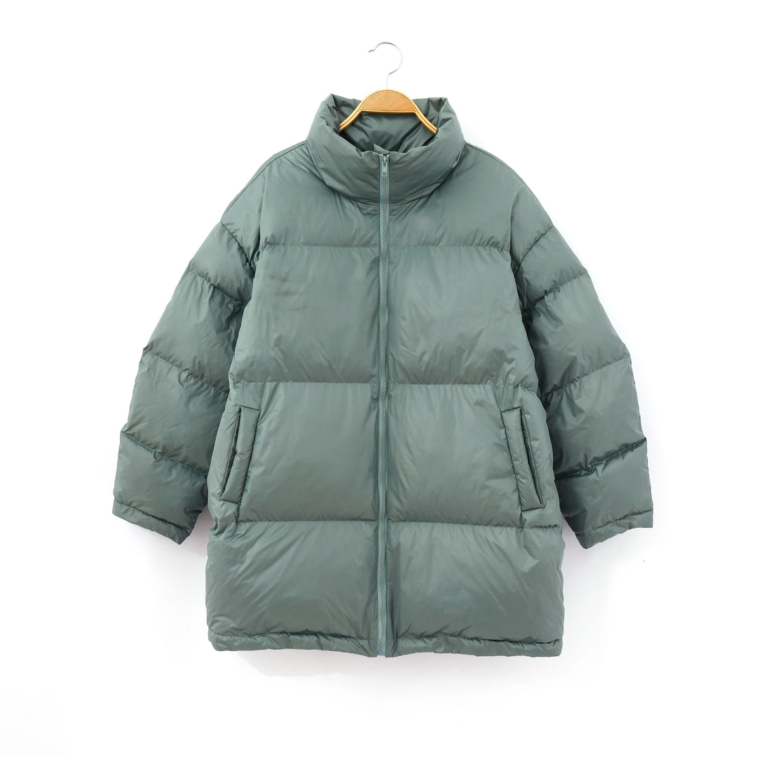 Holly | Warme Puffer Parka Winterjas-Zomer Jassen-Calora-Groen-M-Calora
