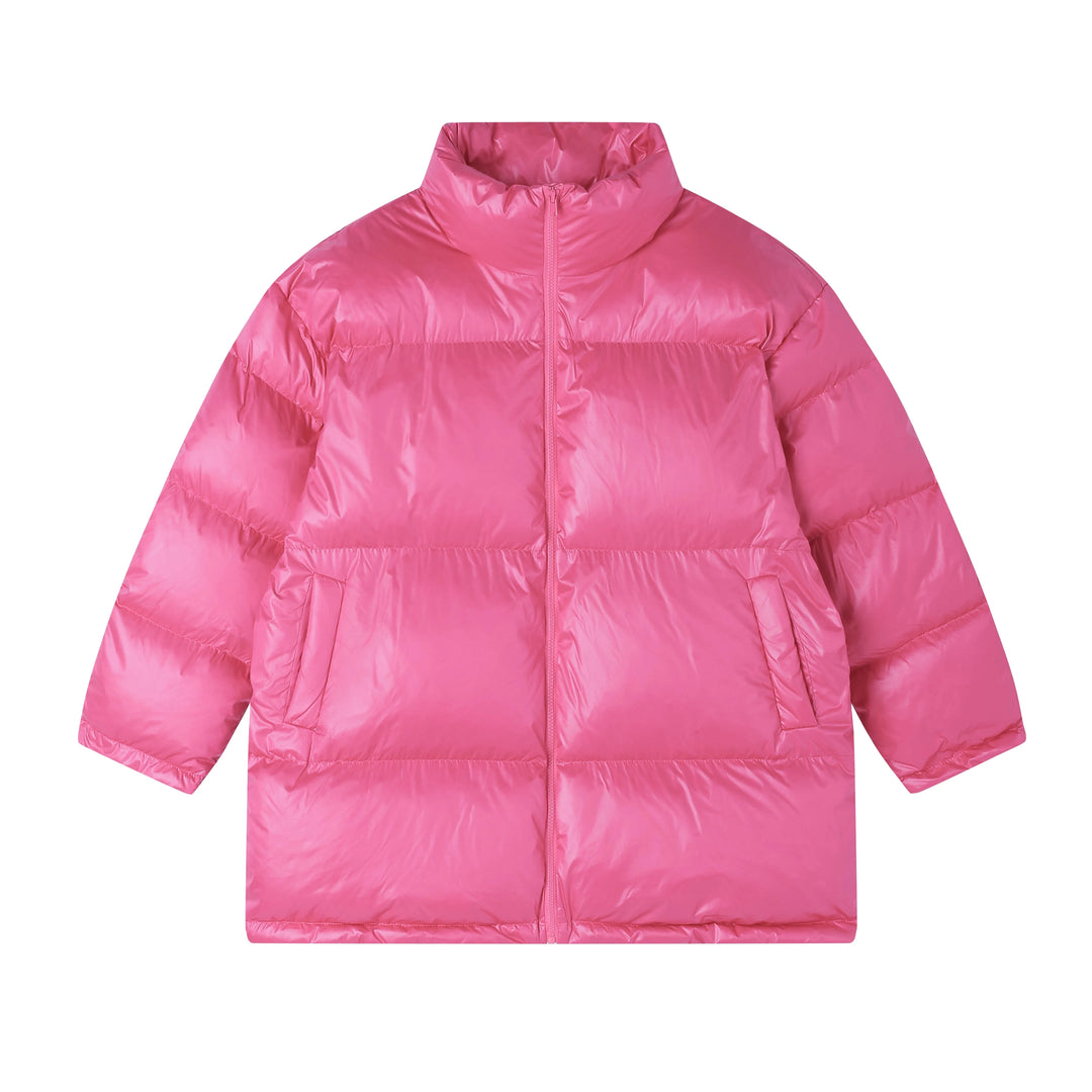 Holly | Warme Puffer Parka Winterjas-Zomer Jassen-Calora-Roze-M-Calora