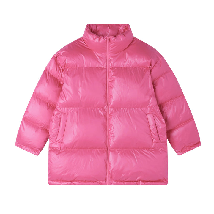Holly | Warme Puffer Parka Winterjas-Zomer Jassen-Calora-Roze-M-Calora