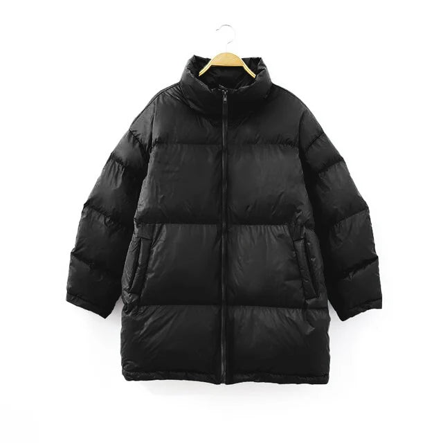 Holly | Warme Puffer Parka Winterjas-Zomer Jassen-Calora-Zwart-M-Calora
