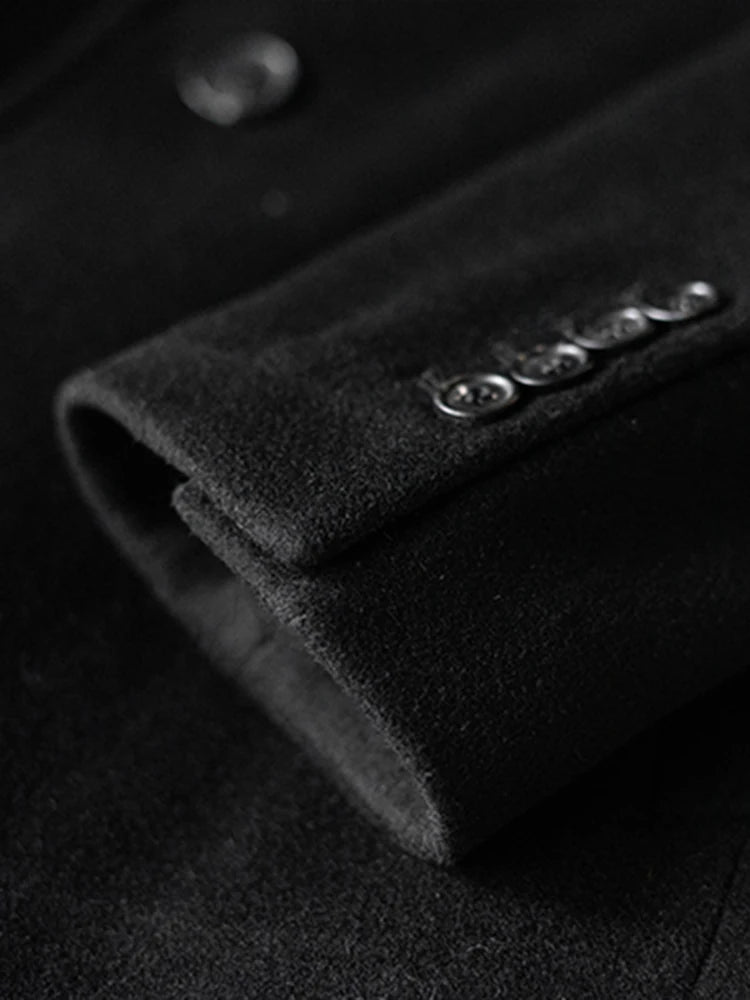 Icardi | Lange warme zwarte trenchcoat voor heren-Zomer Jassen-Calora-M-Calora