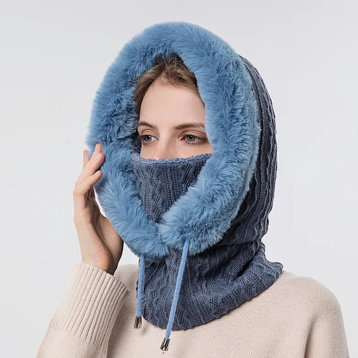 Iceglam | Warme Winter Capuchon-Zomer Jassen-Calora-Blauw-Calora