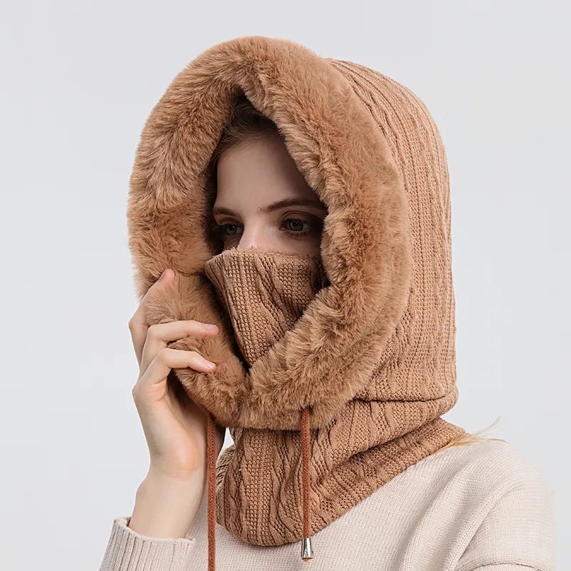 Iceglam | Warme Winter Capuchon-Zomer Jassen-Calora-Bruin-Calora