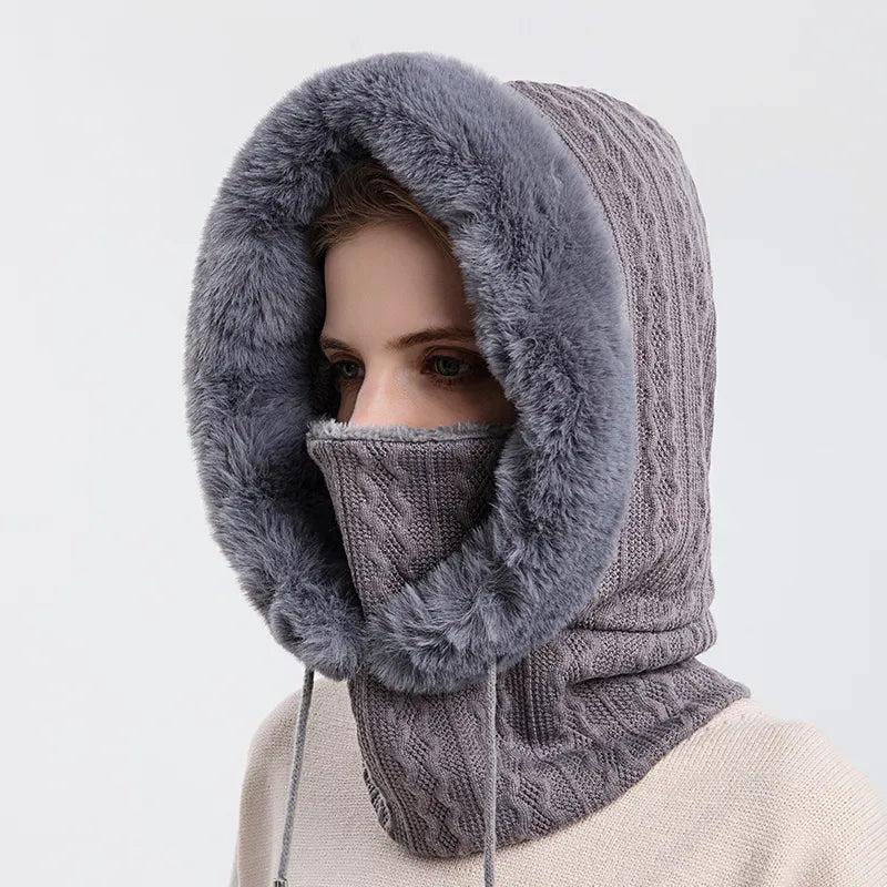 Iceglam | Warme Winter Capuchon-Zomer Jassen-Calora-Grijs-Calora