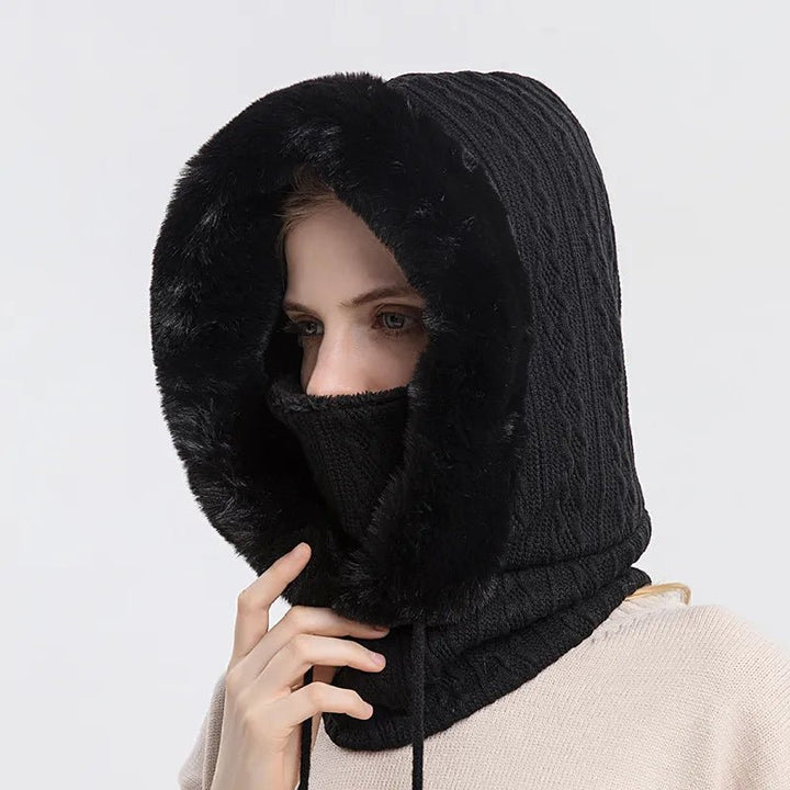 Iceglam | Warme Winter Capuchon-Zomer Jassen-Calora-Zwart-Calora