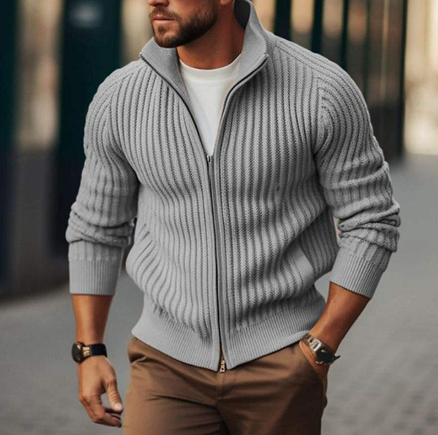 CALORA_ Iconic | Comfortabele en Warme Trui met Rits Mannen