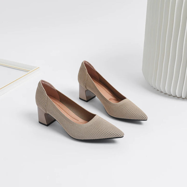 Inara | Luxe Kleurrijke Hakken voor Dames-Hakken-Calora-Beige-35-Calora