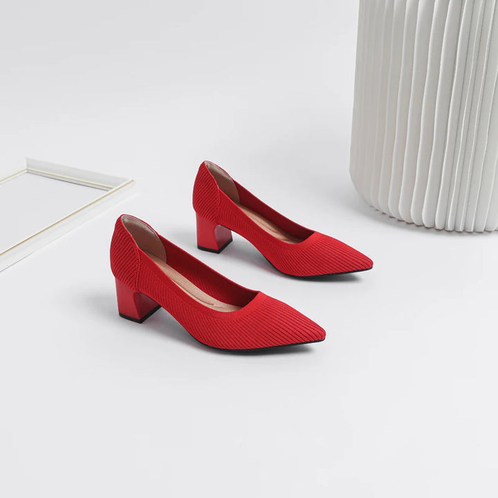 Inara | Luxe Kleurrijke Hakken voor Dames-Hakken-Calora-Rood-35-Calora