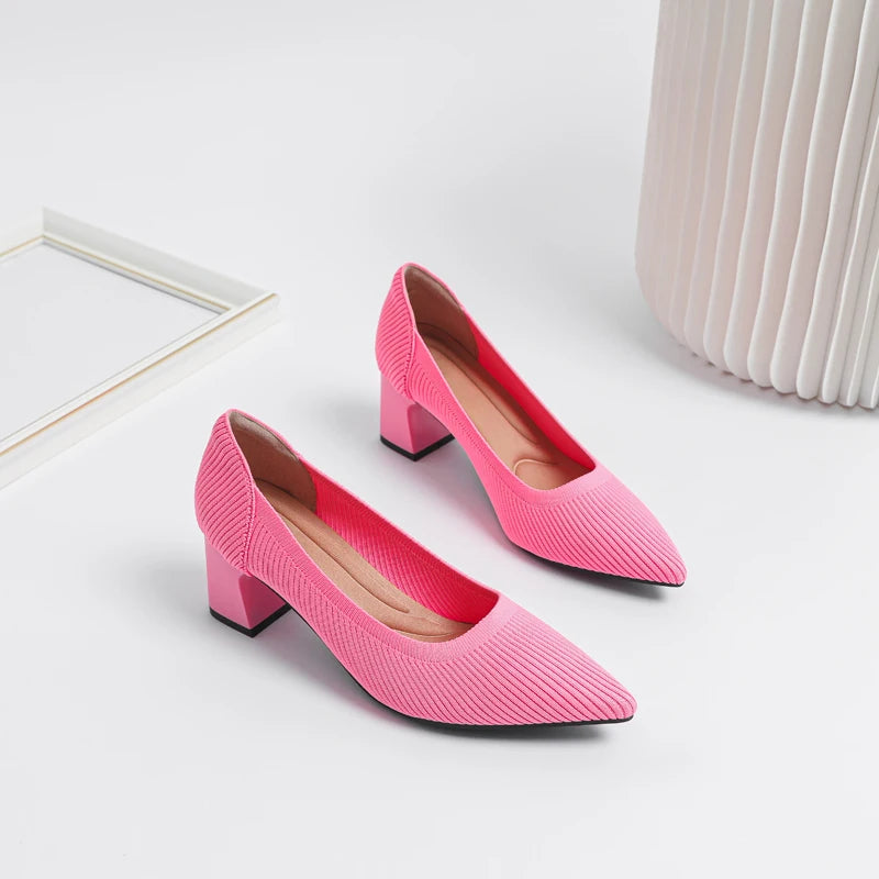 Inara | Luxe Kleurrijke Hakken voor Dames-Hakken-Calora-Roze-35-Calora