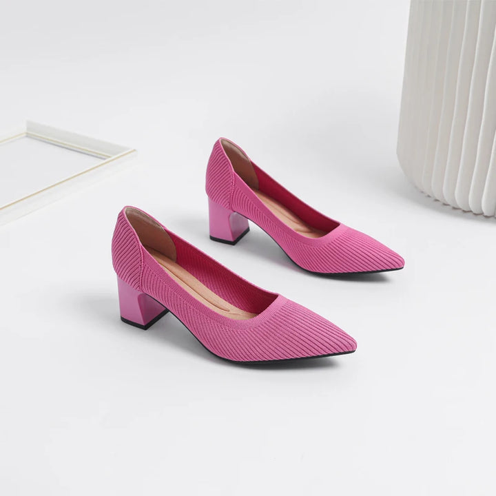 Inara | Luxe Kleurrijke Hakken voor Dames-Hakken-Calora-Roze rood-35-Calora