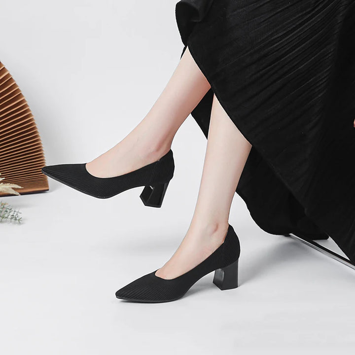 Inara | Luxe Kleurrijke Hakken voor Dames-Hakken-Calora-Zwart-35-Calora