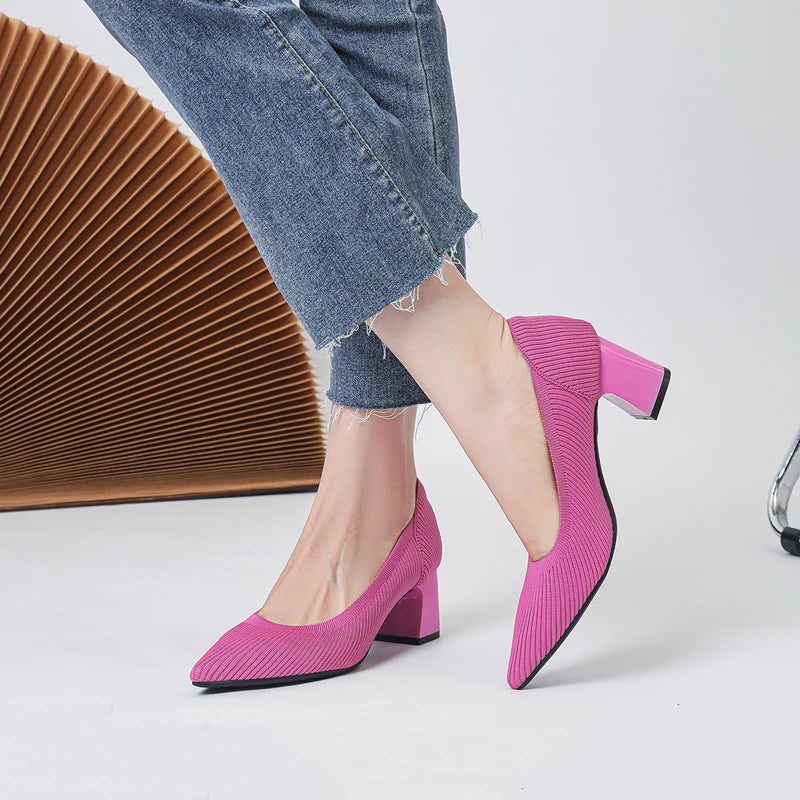 Inara | Luxe Kleurrijke Hakken voor Dames-Hakken-Calora-Zwart-35-Calora