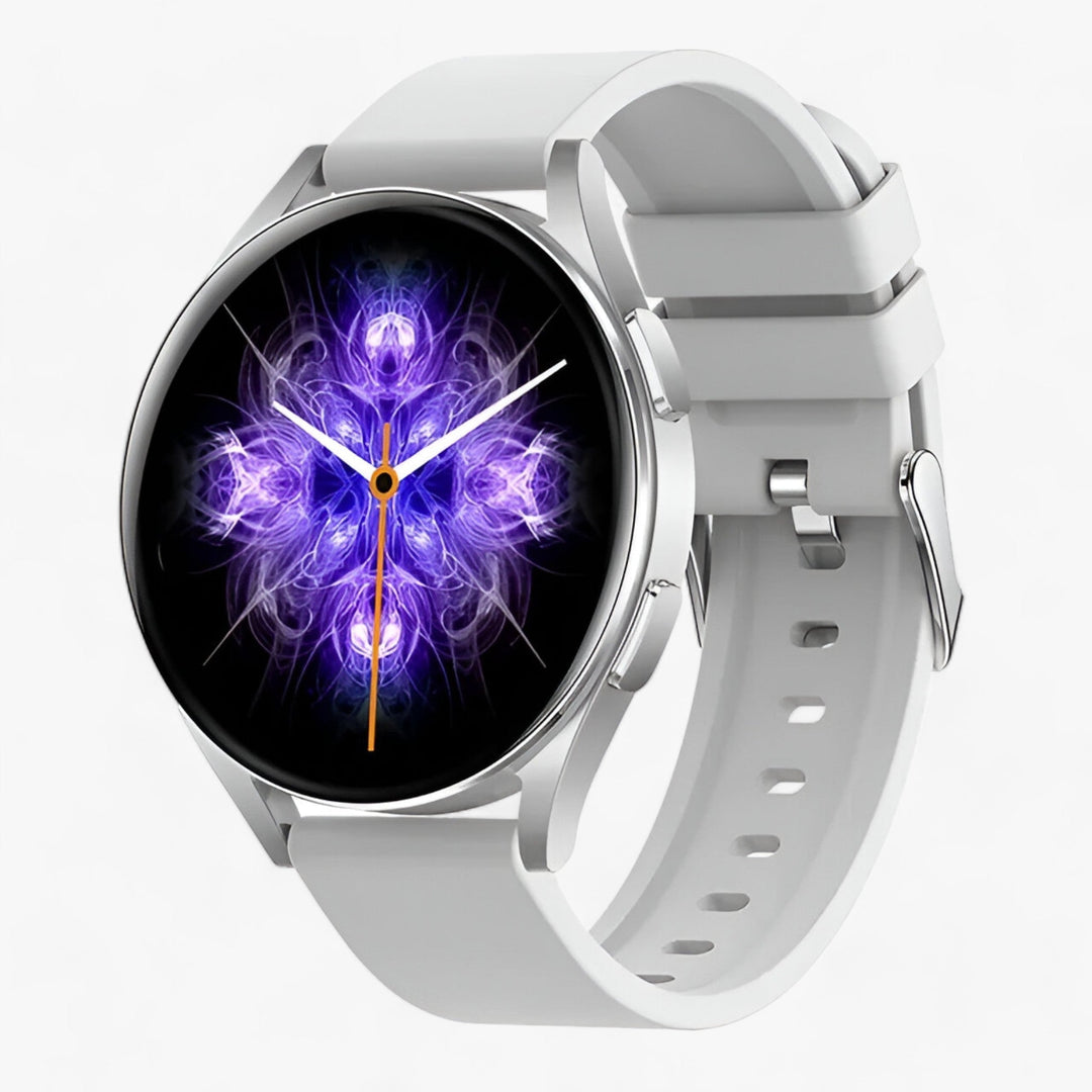 Intelligente Ronde Dames Smartwatch-Horloges-Calora-Zilver-Calora