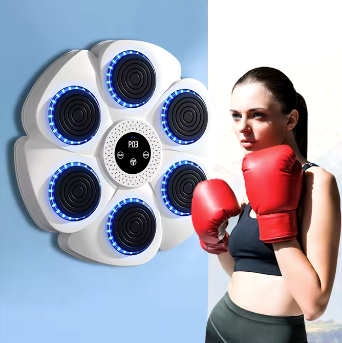 CALORA_ Interactieve Slimme Boksmachine met Bluetooth Muziek voor Gezinnen