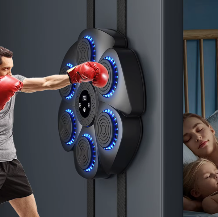 CALORA_ Interactieve Slimme Boksmachine met Bluetooth Muziek voor Gezinnen