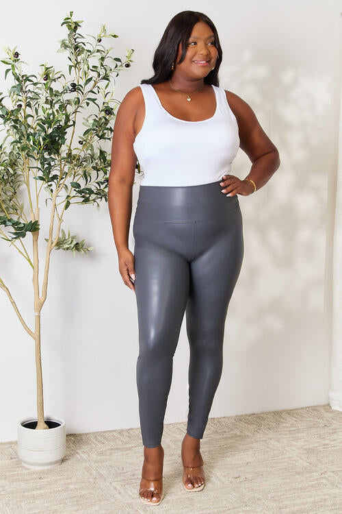 Iselotte | Brede tailleband hoge taille Legging Plus Maat-Sportkleding & Accessoires-Calora-XS-Calora
