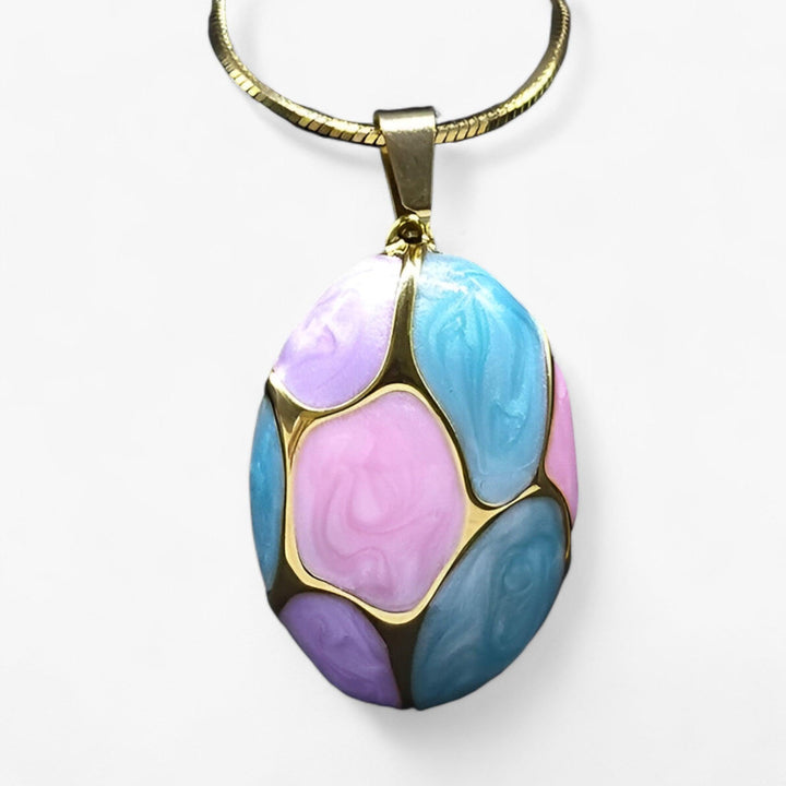 ISLA | Elegante Edelstenen Ketting Hanger-Kettingen-Calora-Roze blauw-Calora