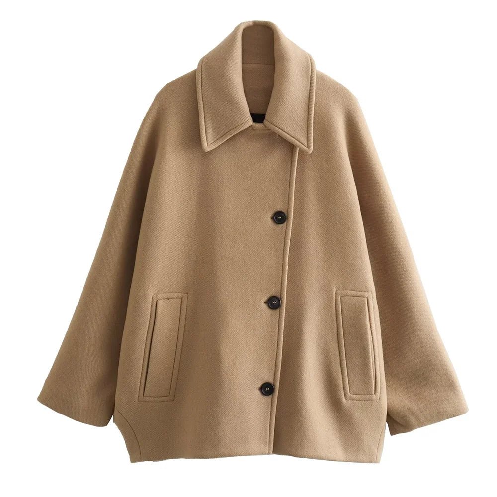 Islaé | Kasjmier Wol Dames Jas-Zomer Jassen-Calora-Beige-XS-Calora