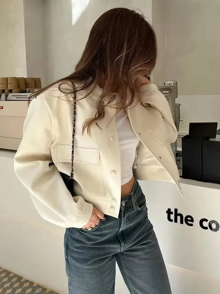 Islena | Elegante Bomber Jas-Zomer Jassen-Calora-Zwart-S-Calora