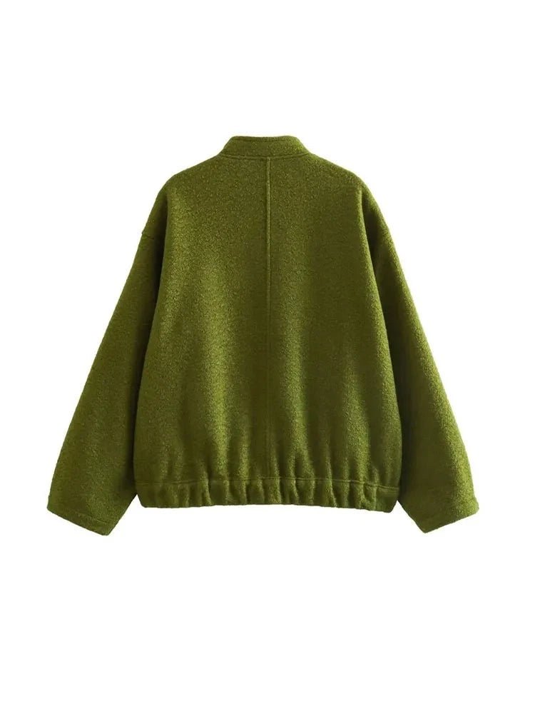 Ivana | Comfy Oversized Bomber Jas-Zomer Jassen-Calora-Zwart-M-Calora