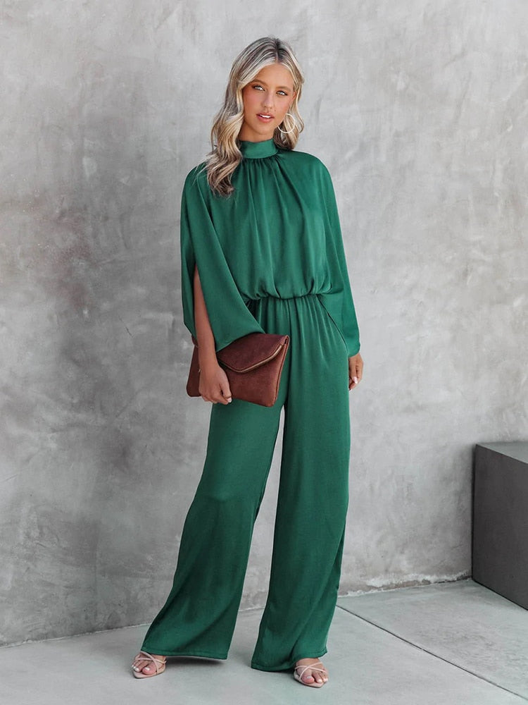 Jolina | Groene jumpsuit-Jumpsuits-Calora-S-Calora