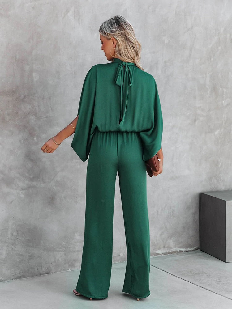 Jolina | Groene jumpsuit-Jumpsuits-Calora-S-Calora