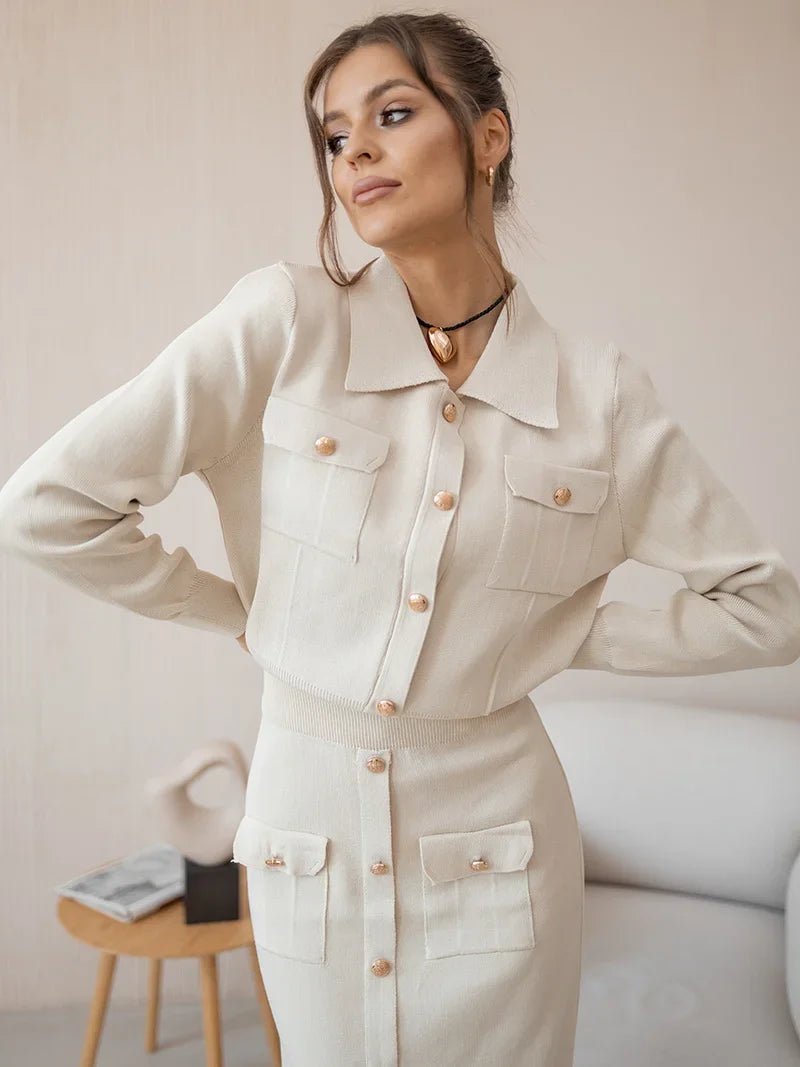 José | Elegante Blazer & Rok Pak-Sets & Pakken-Calora-Wit-One Size - Zie tekst-Calora