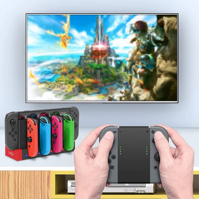 JoyCon Oplaadstation | Nintendo Switch Controller Oplaad Hub-Elektronica/Gadgets-Calora-Groen-Calora