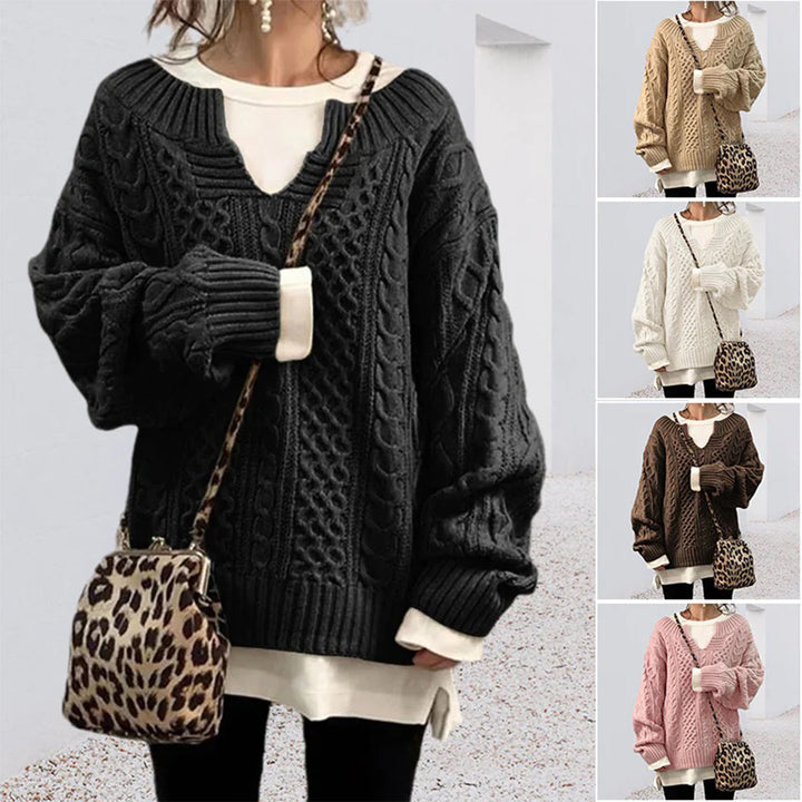 Kabeltrui voor dames-Blazers & Vesten-Calora-Wit-S-Calora