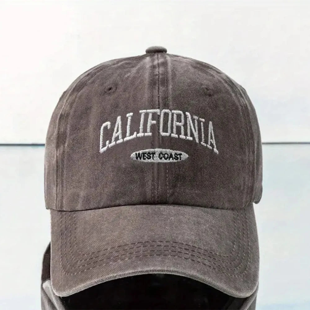 Katoenen Retro Vintage Baseball Pet-Petten-Calora-Bruin-One Size-Calora
