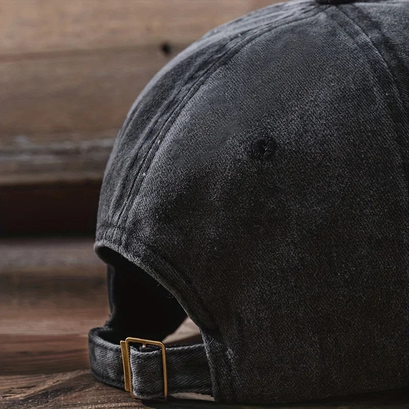 Katoenen Retro Vintage Baseball Pet-Petten-Calora-Zwart-One Size-Calora