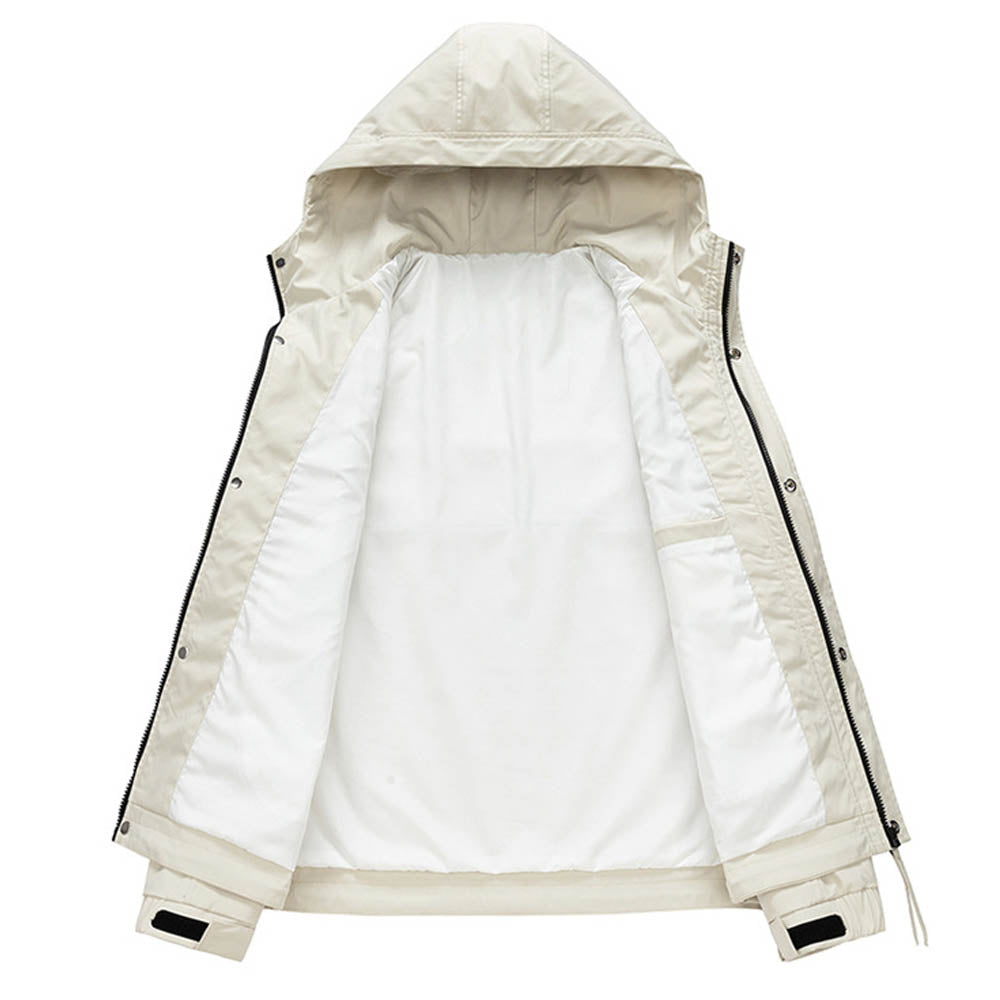 CALORA_ Kenton | Lichte Nylon Winterjas met capuchon