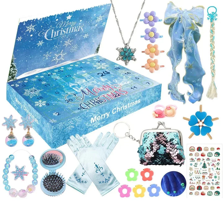 Kerst Adventskalender Gift Box voor Meisjes - DIY Sieraden Haarspeld Speelgoed-Beauty-Calora-1-Calora