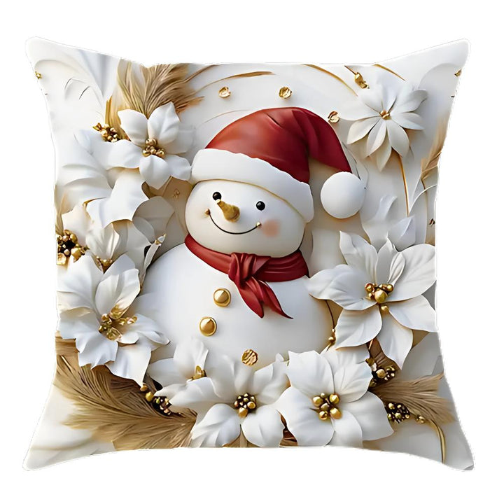 CALORA_ Kerst Charme Velours Kussenhoezen | Set van 4