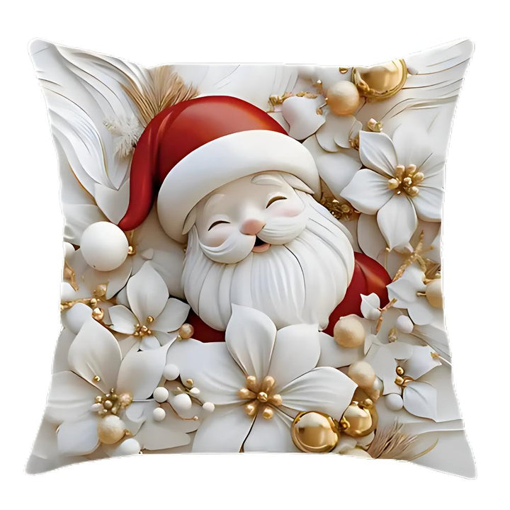 CALORA_ Kerst Charme Velours Kussenhoezen | Set van 4