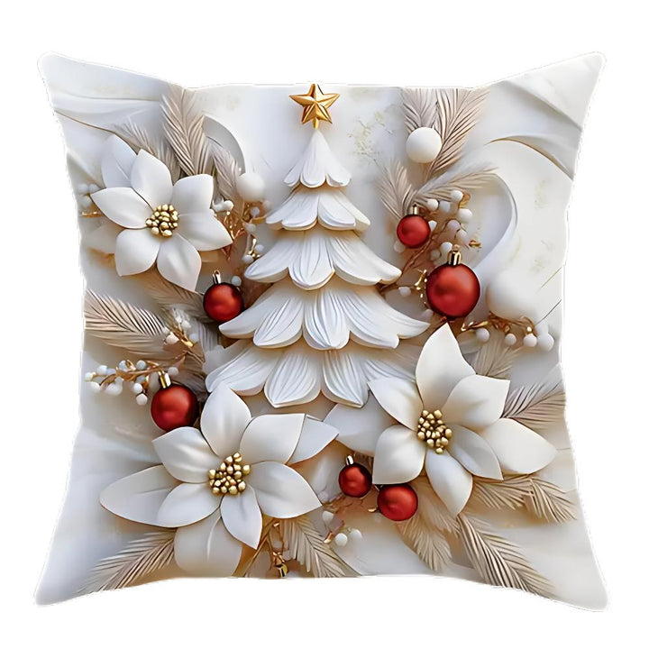 CALORA_ Kerst Charme Velours Kussenhoezen | Set van 4
