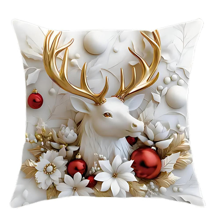 CALORA_ Kerst Charme Velours Kussenhoezen | Set van 4